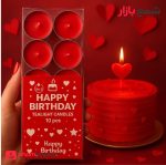 شمع وارمر 10 عددی تولدی قرمز