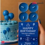 شمع وارمر 10 عددی تولدی آبی